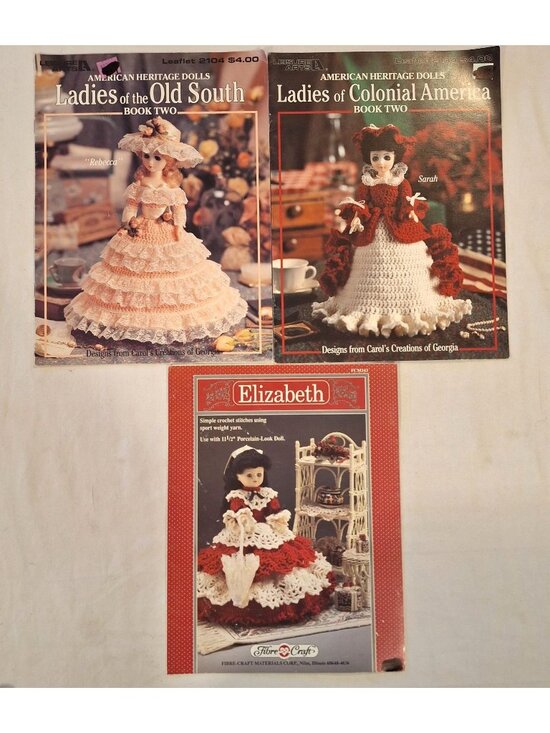 American Heritage Dolls Other - American Heritage Dolls Crochet Ladies Colonial Old South Elizabeth Pattern Book